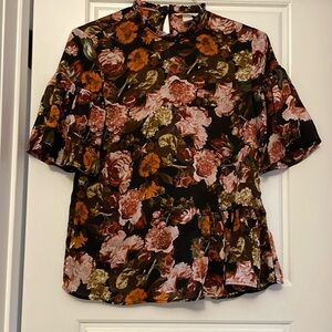 Peplum floral H&M top size US 6